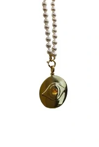 Colar Pérolas em Banho Ouro