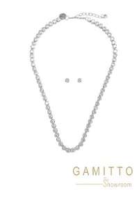 Kit Colar e Brinco em Banho Prata