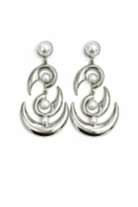 Brinco Pérola em Banho Prata