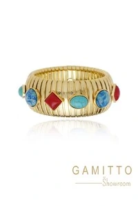Bracelete Pedras em Banho Ouro