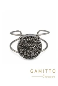 Bracelete Drusa em Banho Prata