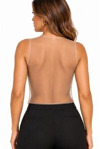 Top Tule com Detalhes em Renda
