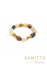 Pulseira Pérolas em Banho Ouro