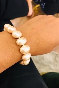 Pulseira Pérolas em Banho Ouro