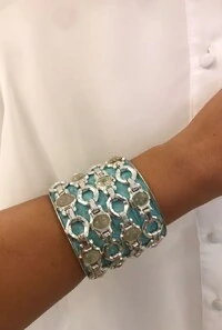 Bracelete Elos em Banho Prata