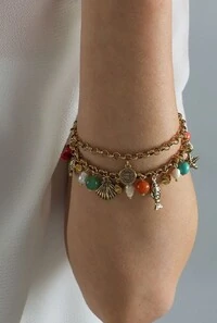 Colar/Pulseira em Banho Ouro Vintage