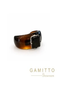 Bracelete Quartzo Fumê em Banho Prata