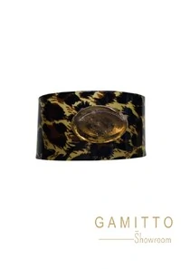 Bracelete Pedra Natural em Banho Ouro