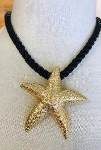Colar Estrela em Banho Ouro