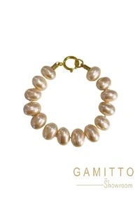 Pulseira Pérolas em Banho Ouro