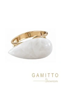 Bracelete Pedra Natural em Banho Ouro