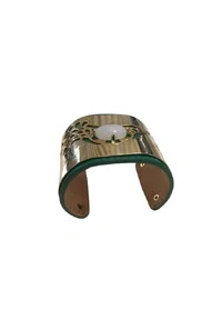 Bracelete Pedra em Banho Ouro