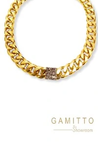 Colar Drusa em Banho Ouro