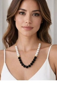 Colar Pérolas em Banho Ouro