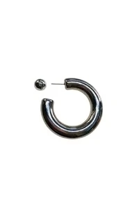 Brinco Argola em Banho Prata