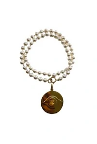 Colar Pérolas em Banho Ouro