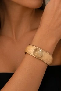 Bracelete Esmaltado em Banho Ouro