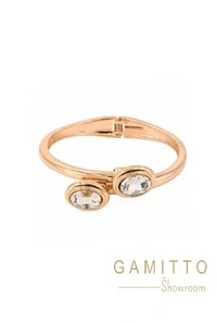 Bracelete Cristais em Banho Ouro
