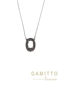 Colar Drusa em Banho Prata