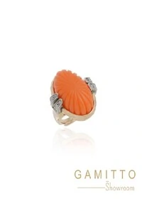 Anel Cristais em Banho Ouro