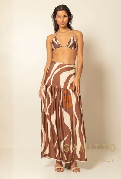 Foto Saia Longa Estampada