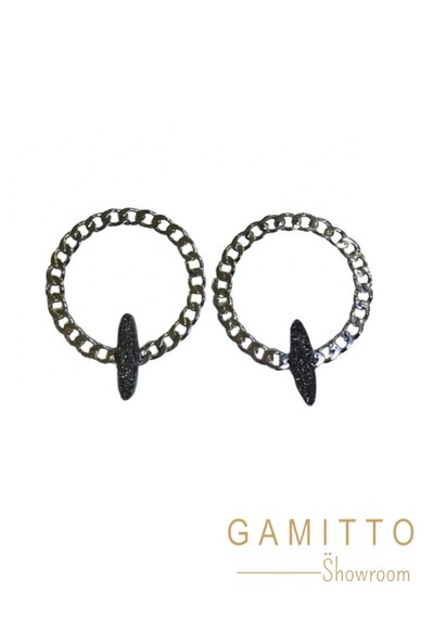 Foto Brinco Drusa em Banho Prata