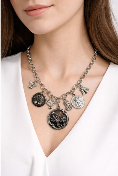 FotoColar Árvore da Vida em Banho Prata