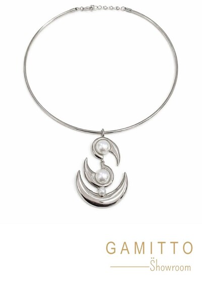 Foto Colar Pérolas em Banho Prata