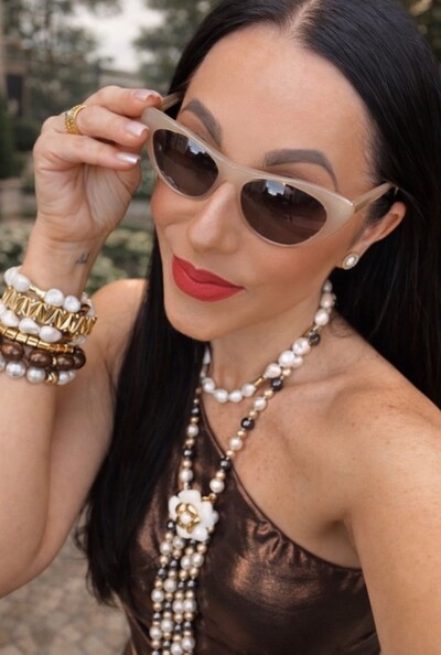 FotoColar de Pérolas em Banho Ouro