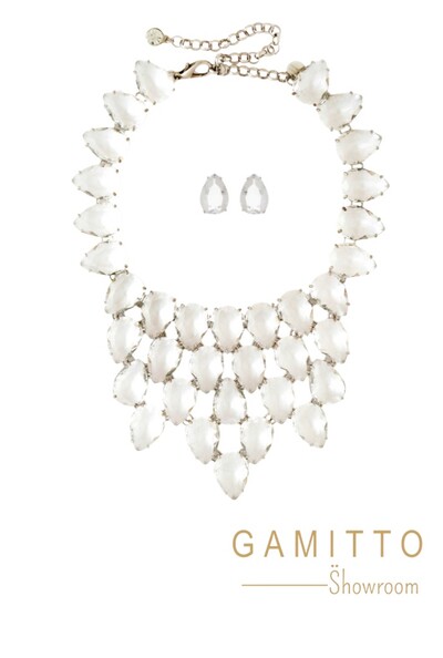 Foto Kit Colar e Brinco em Banho Prata