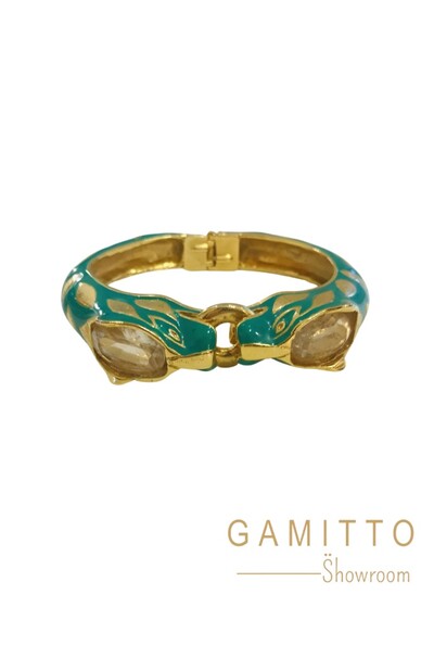 Foto Bracelete Esmaltado em Banho Ouro