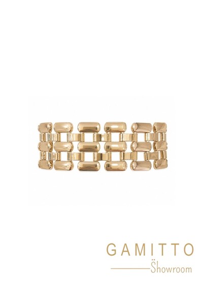 Foto Pulseira Elos em Banho Ouro