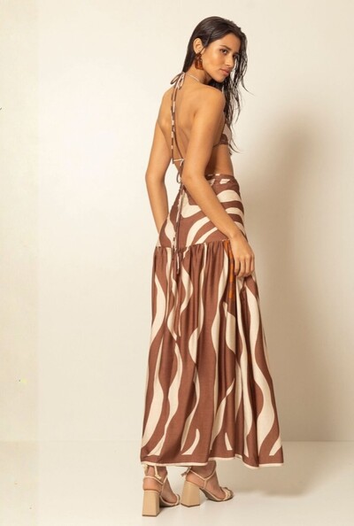 FotoSaia Longa Estampada