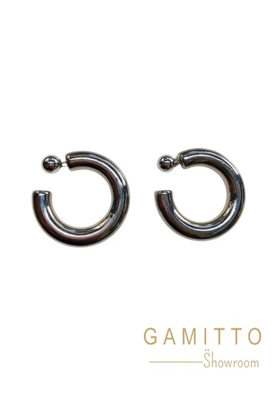 Foto Brinco Argola em Banho Prata