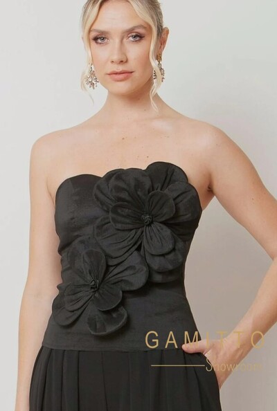 Foto Blusa Com Apliques de Flores
