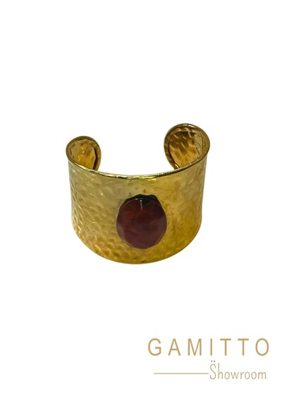 Foto Bracelete Jaspe em Banho Ouro