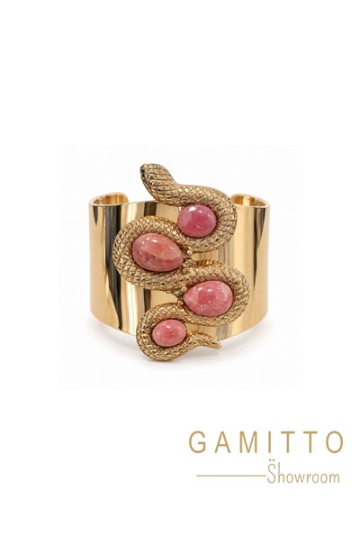 Foto Bracelete Pedras em Banho Ouro