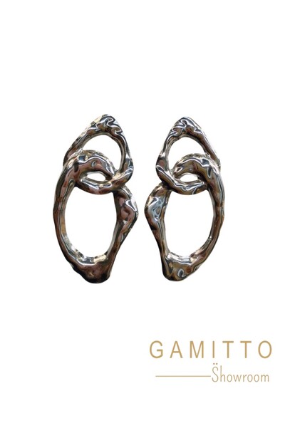 Foto Brinco Orgânico em Banho Prata