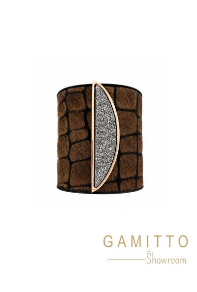 Foto Bracelete Drusa em Banho Ouro
