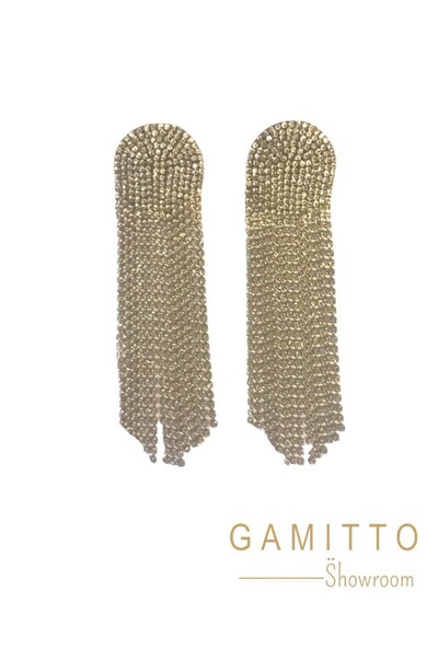 Foto Brinco Strass em Banho Ouro