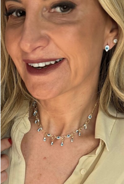 FotoColar Olho Grego em Banho Prata