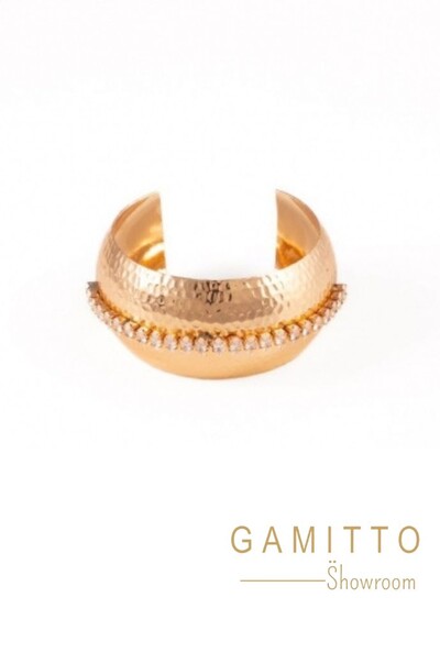 Foto Bracelete Cristais em Banho Ouro