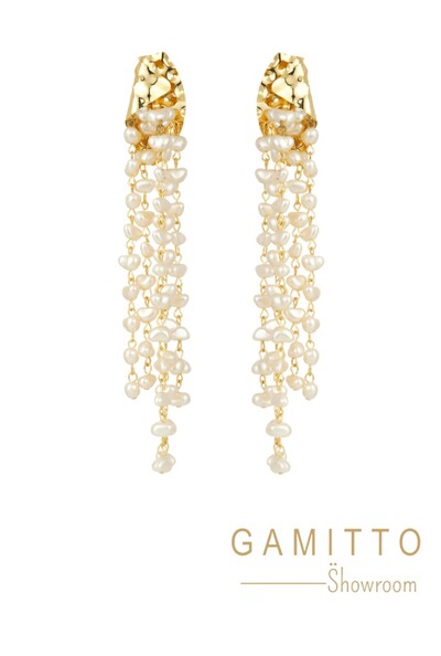 Foto Brinco Pérolas em Banho Ouro