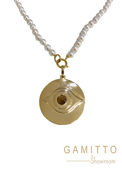 Foto Colar Pérolas em Banho Ouro