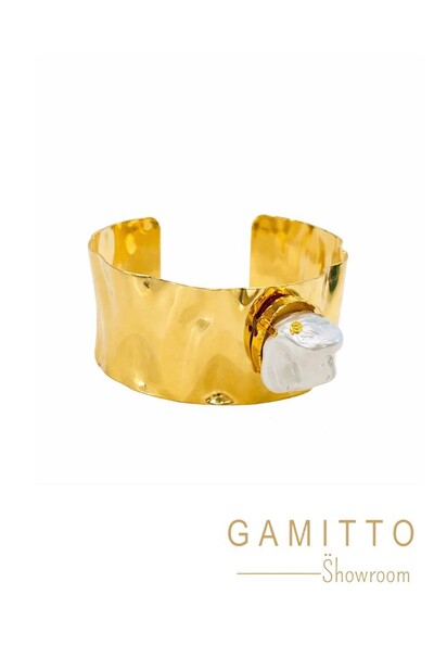 Foto Bracelete Pérola em Banho Ouro