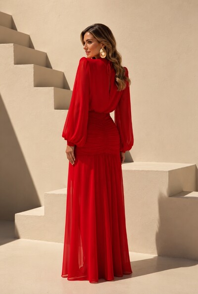 Foto Vestido Longo com Fenda