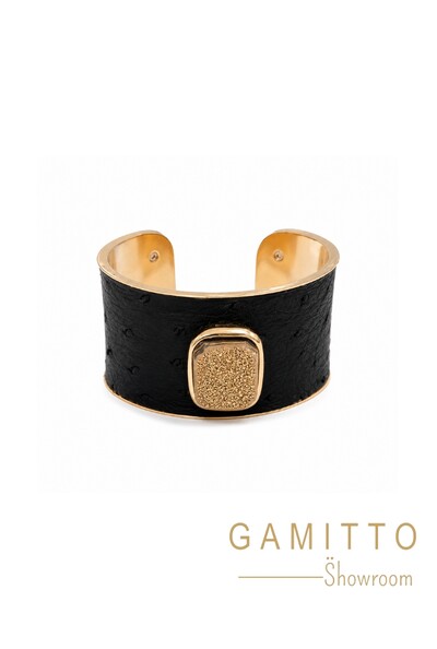 Foto Bracelete Drusa em Banho Ouro