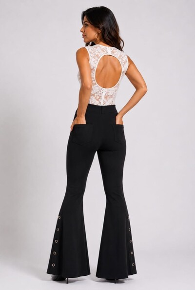 Foto Calça Casual Com Detalhe
