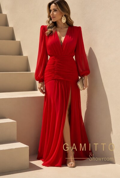 Foto Vestido Longo com Fenda