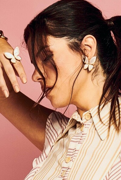 FotoAnel Madrepérola em Banho Ouro